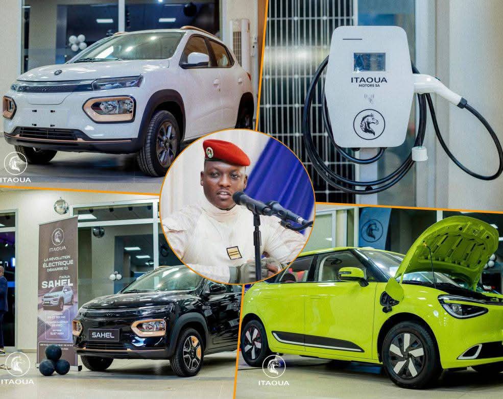 Jubilation as Burkina Faso President launches Electric car.