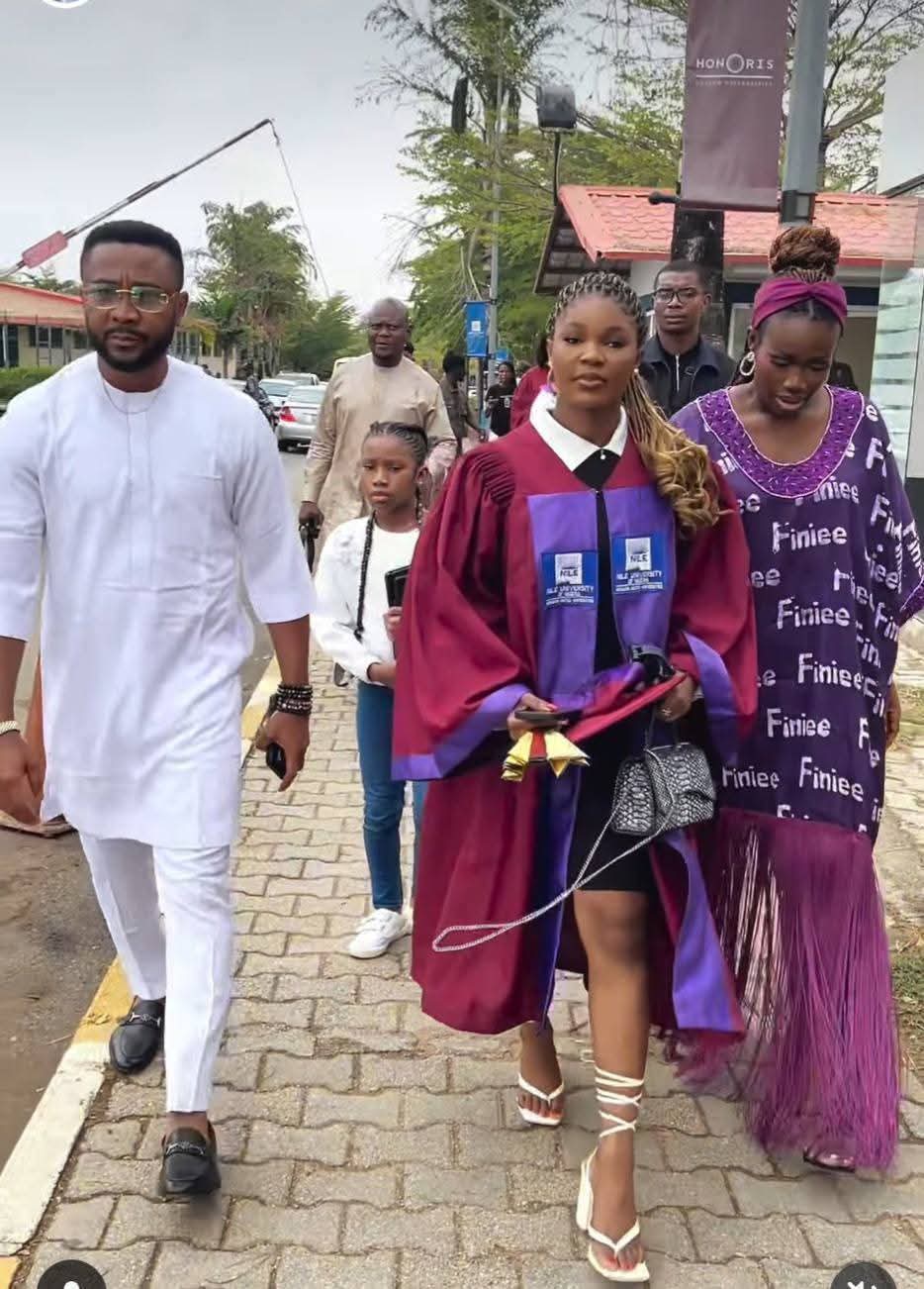 Nigerian comedian, Realwarri pikin celebrates her daughter.