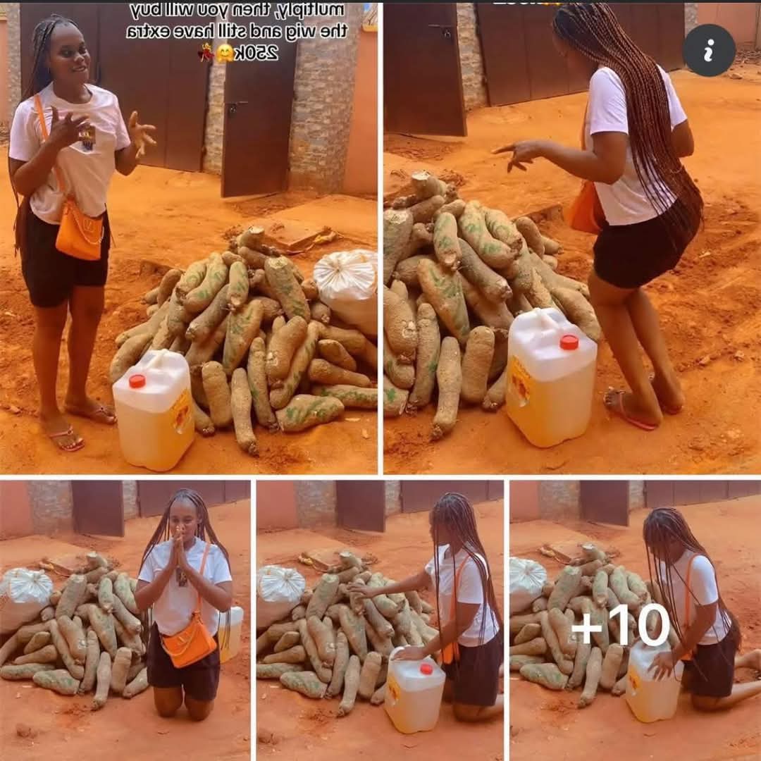 See the magic Nigerian lady did with the money her boyfriend gave her for hair.