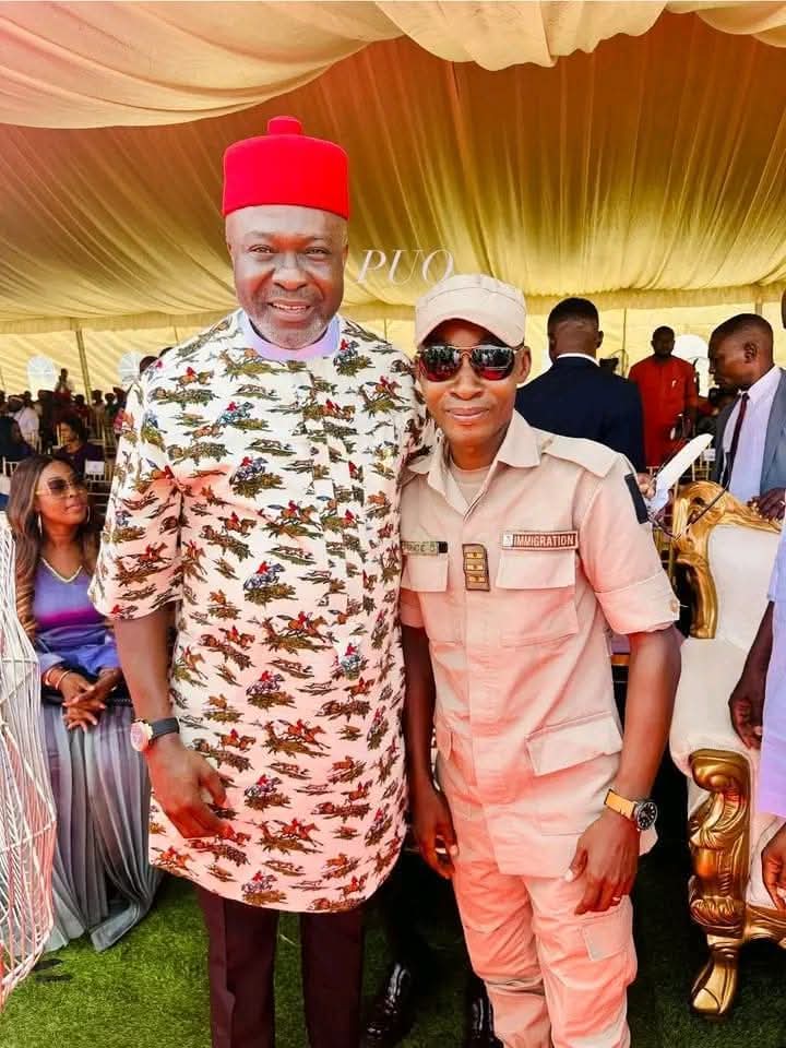 Grand Reception in Gov. Alex otti and immigration officer Prince Ugochukwu. 