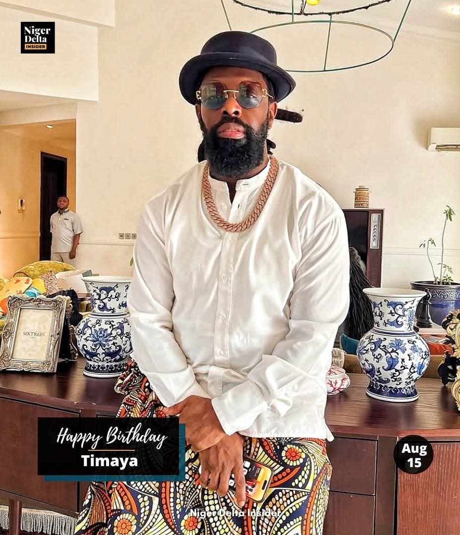 Nigerian celebrity singer,  Timaya celebrates his Birthday. 