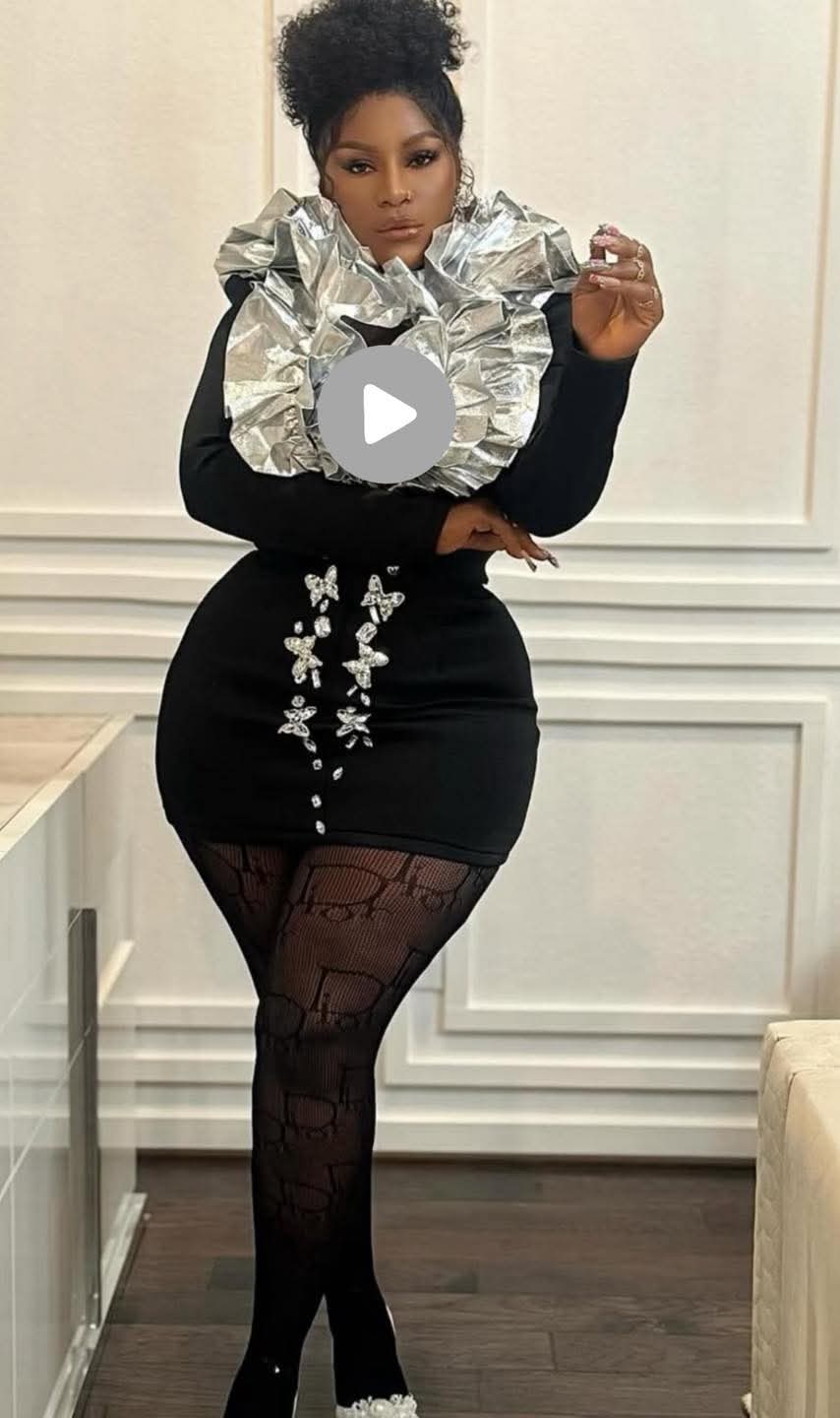 Caption this Birthday outfit of Actress Destiny Etiko. 