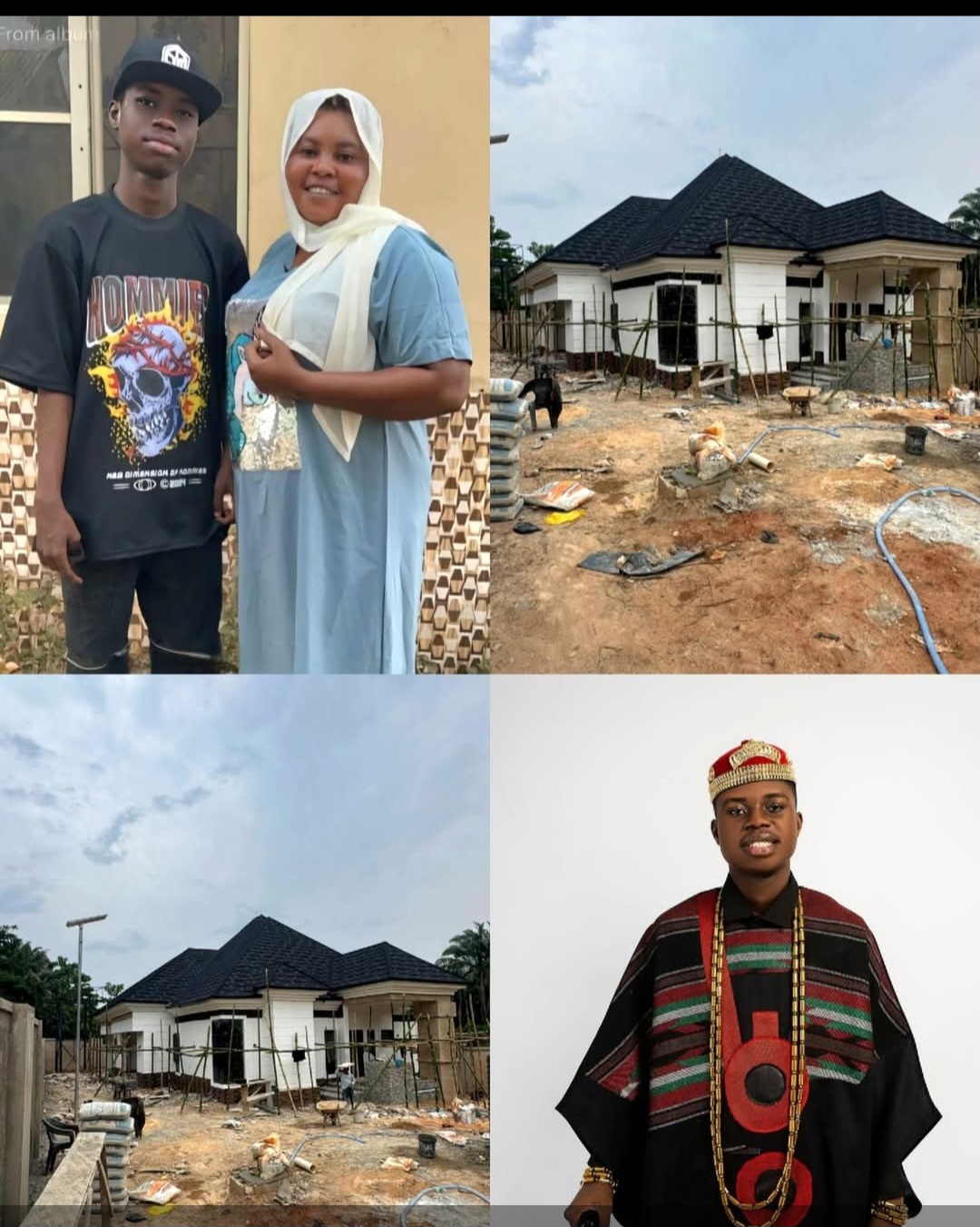 Content creator,  Peller build new house for his mother.