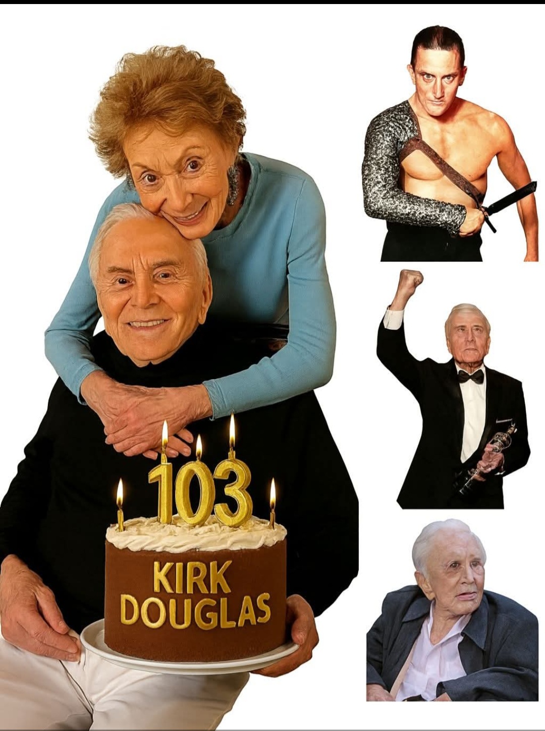 Kirk Douglas celebrates  103 birthday. 