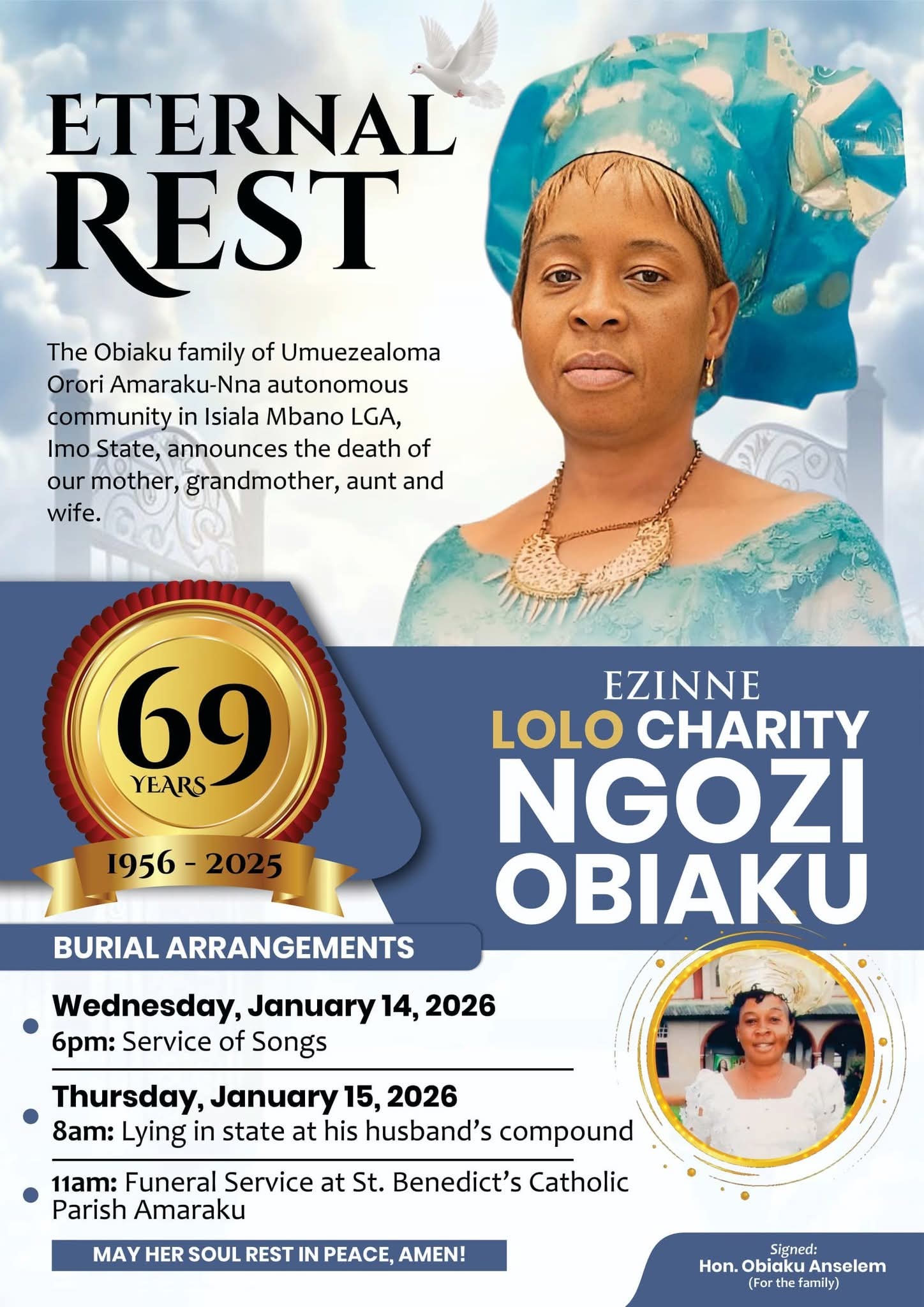 Nigerian Man, Obiaku losses both parents within a short period of time.