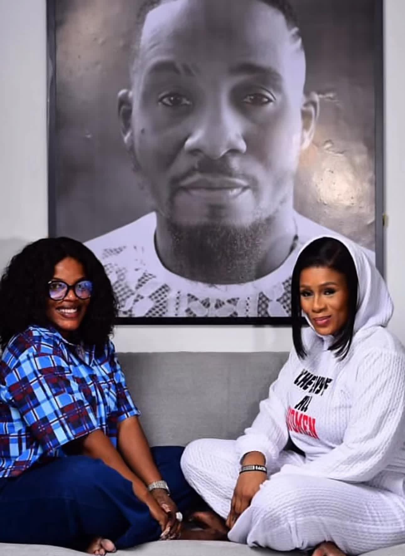 Actress Empress Njamah celebrates Late Junior Pope's wife.