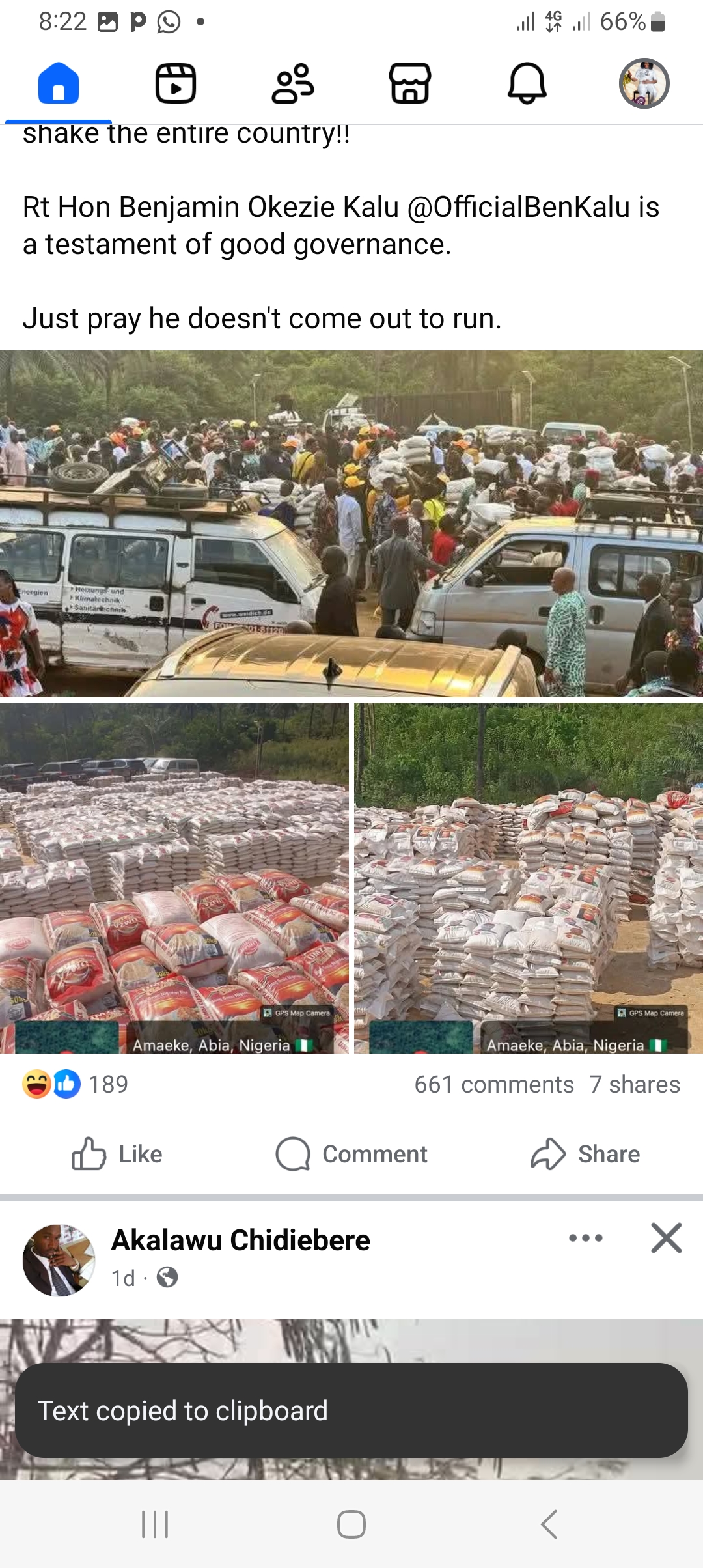 Do you hear what Hon Benjamin Okezie did in Abia State?