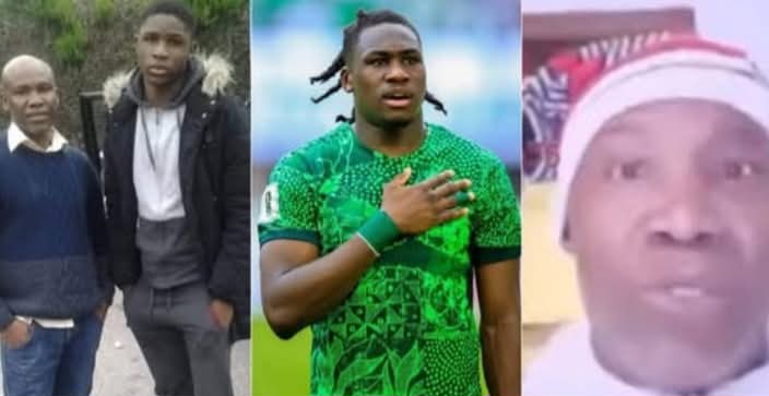 Drama as father of Super Eagles player cries for help.