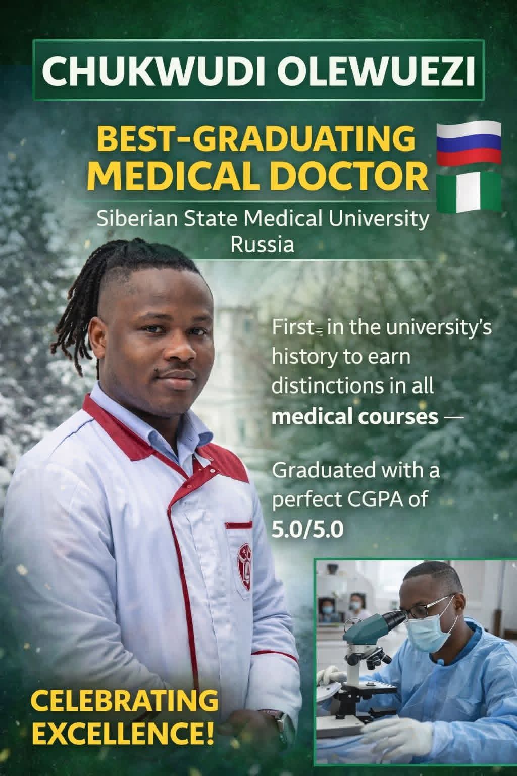 Congratulations to Dr Chukwudi Olewuezi.