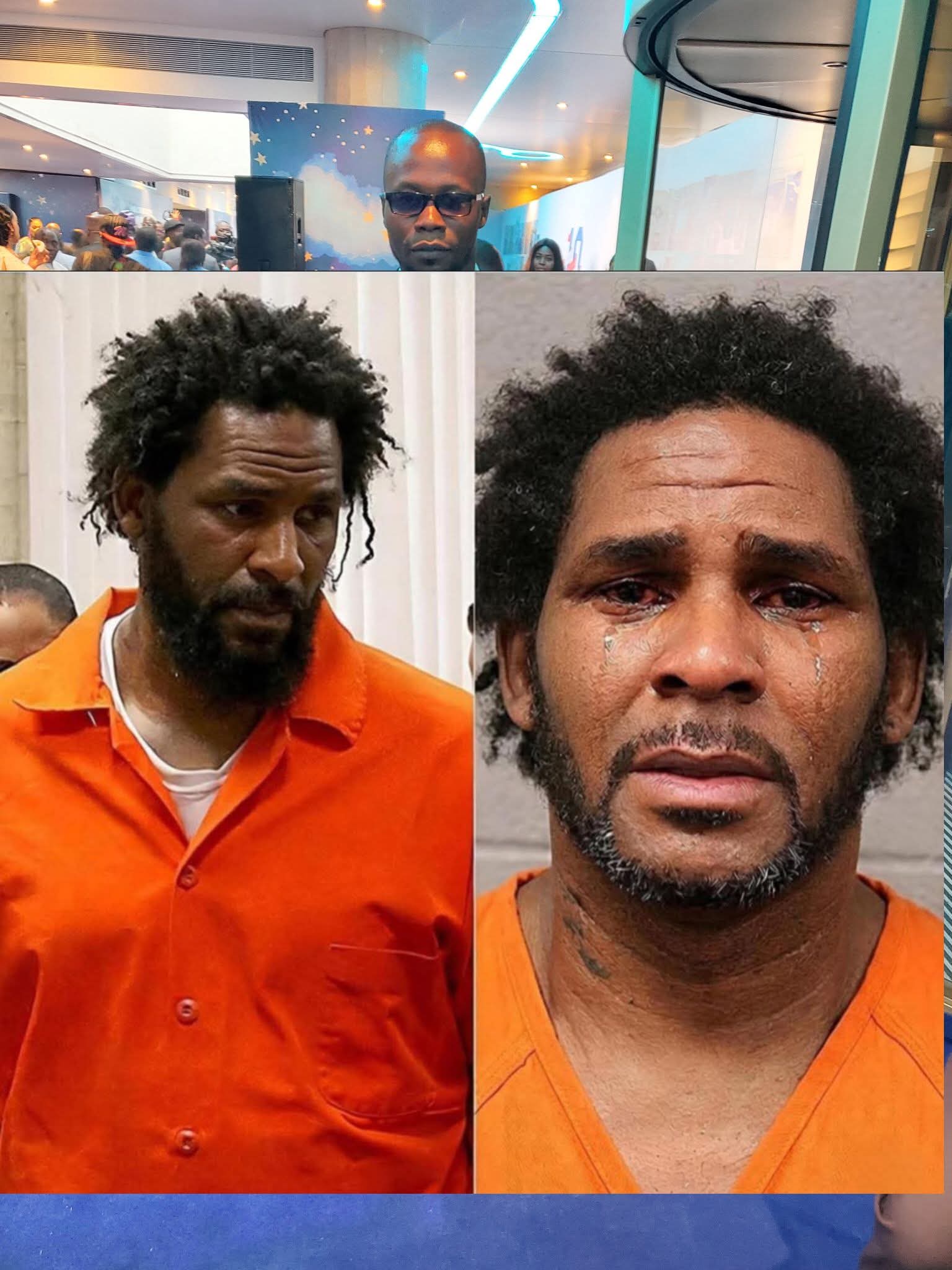 Singer R Kelly cries out.