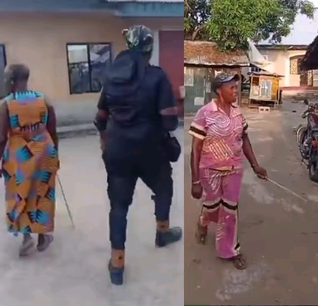 Drama as Okrika women leader flog ladies for indecent dressing.