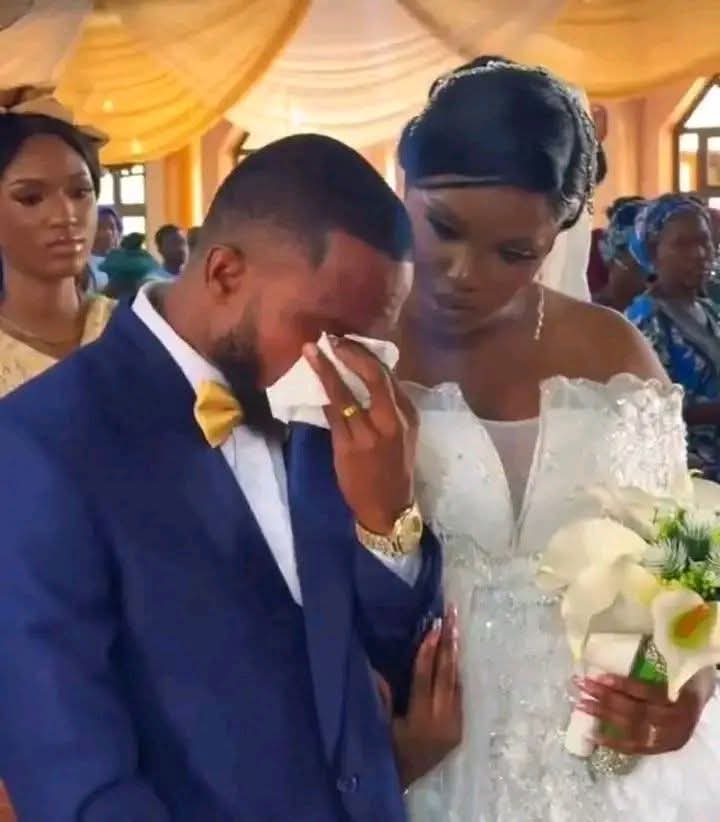 What will make a Man cry during wedding?