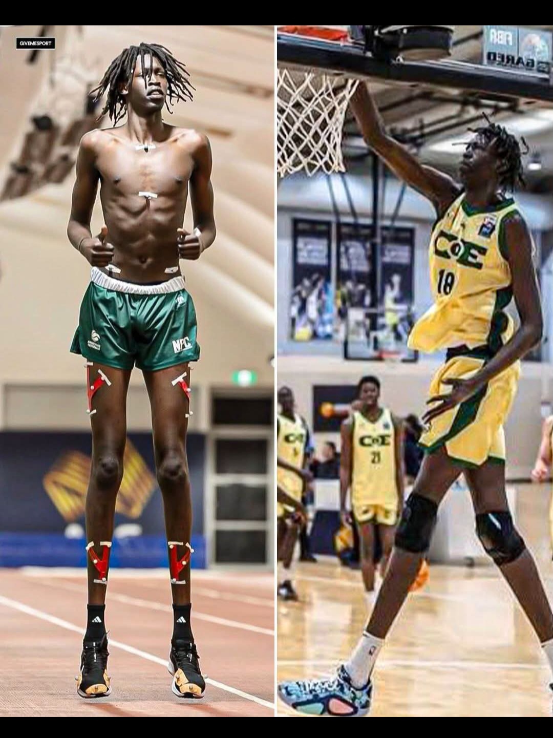 Sports: Meet the tallest  basketball player. 