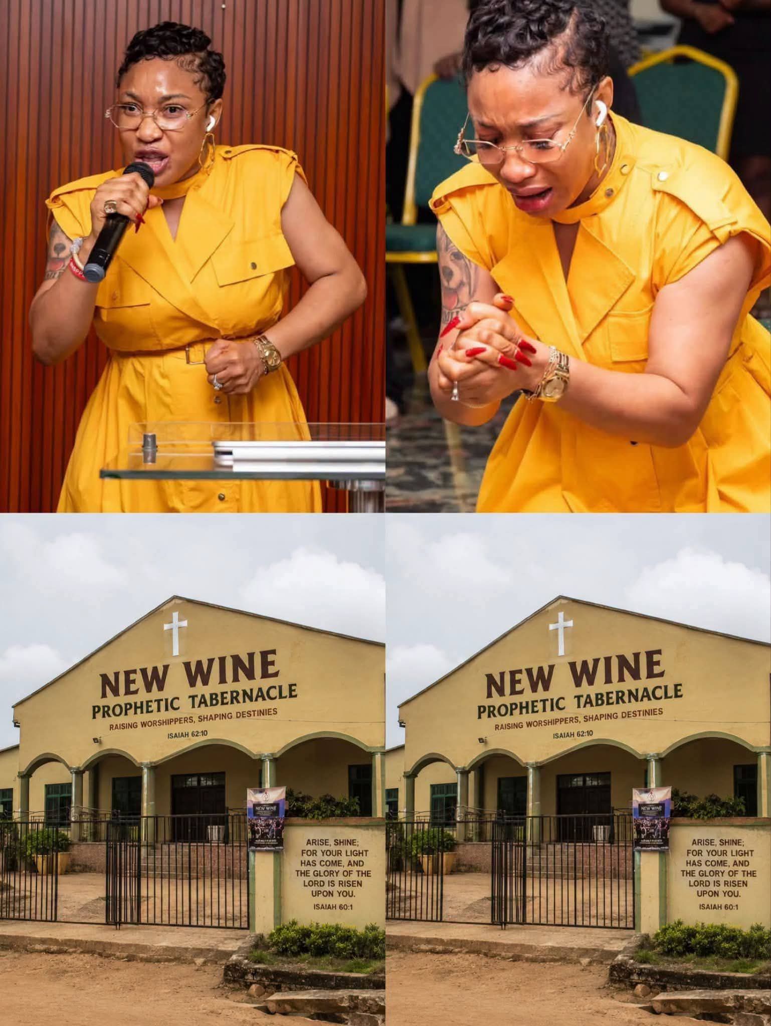 See details: Reactions as Actress Tonto Dikeh opens her church. 