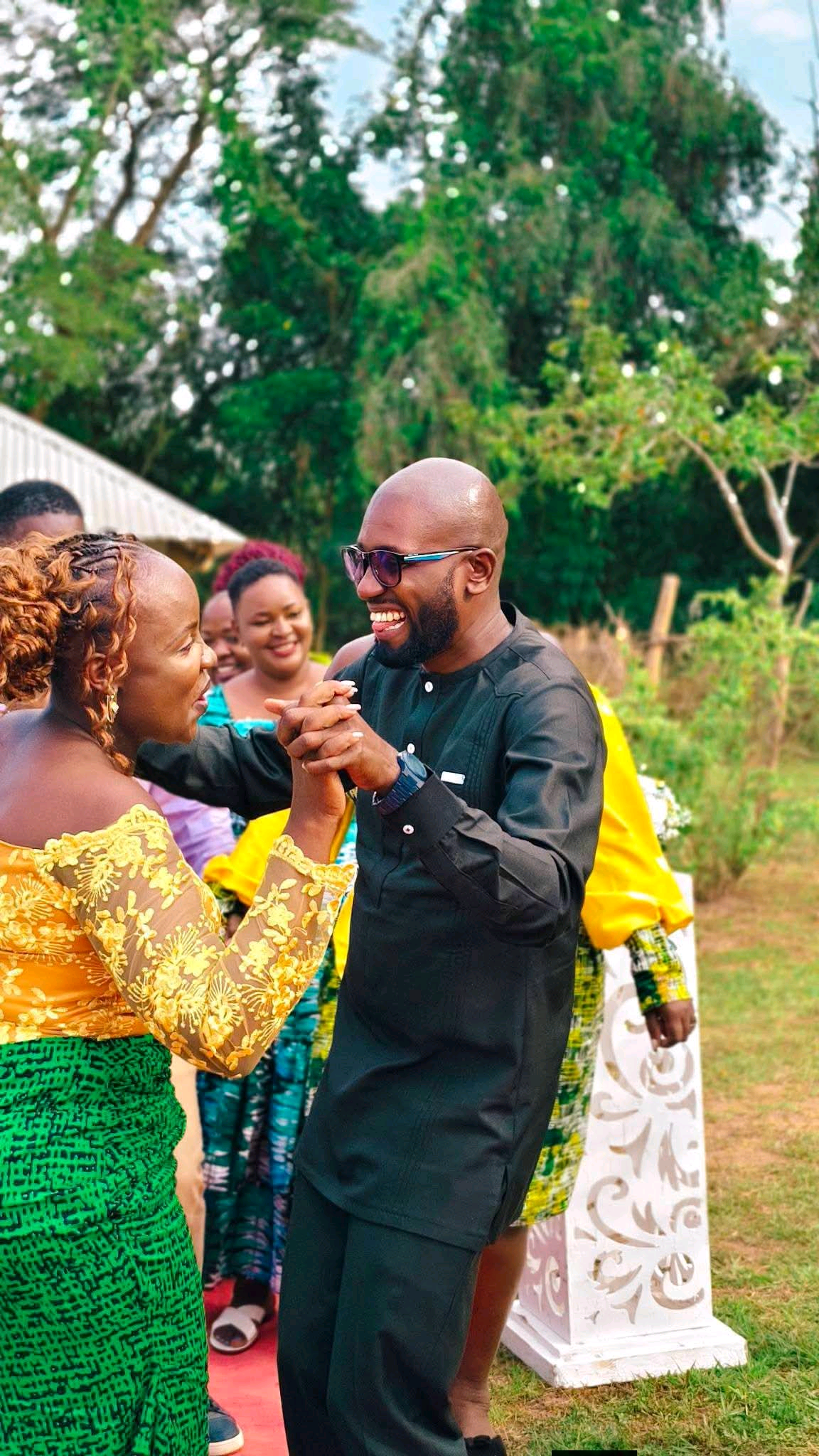 Sad: Kenyan Man remarries few months after the death of his wife.